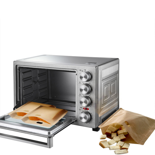 12 sztuk 16X16.5 cm tostera torby na kanapki, do pakowania chleba, tosty ciepła, pałeczki perkusyjne, grillu lub kuchence mikrofalowej - Wianko - 6