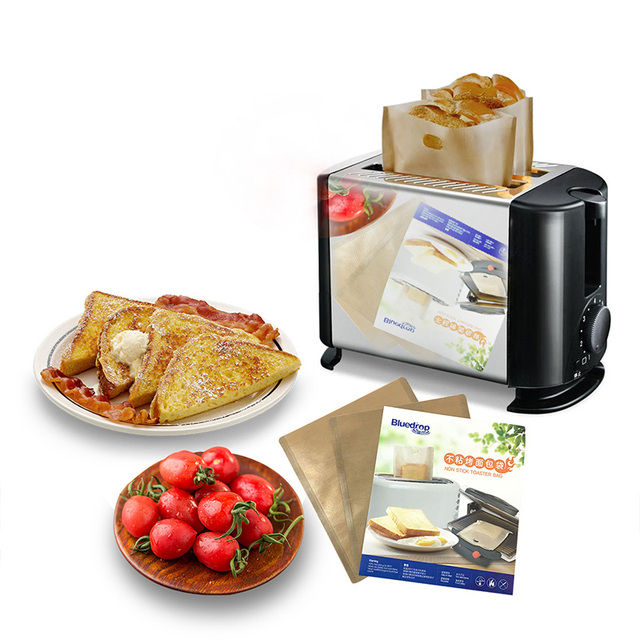 12 sztuk 16X16.5 cm tostera torby na kanapki, do pakowania chleba, tosty ciepła, pałeczki perkusyjne, grillu lub kuchence mikrofalowej - Wianko - 1