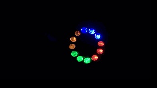 Zatapialny pierścień LED Light z 12 diodami: czerwony, zielony, niebieski, żółty - automatyczna zmiana koloru - Wianko - 2