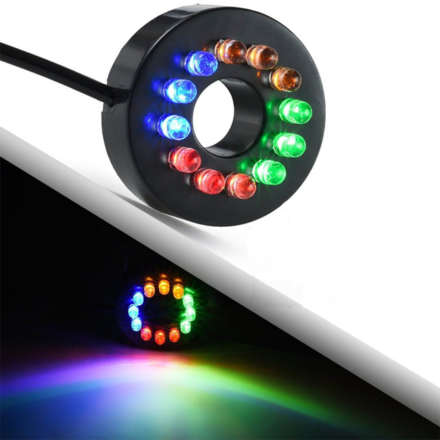 Zatapialny pierścień LED Light z 12 diodami: czerwony, zielony, niebieski, żółty - automatyczna zmiana koloru - Wianko - 9
