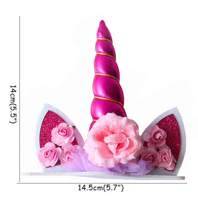 Dekoracje urodzinowe dla dziewczyny - różowy jednorożec, jednorazowe zastawy stołowe, zestaw numer balony, wystrój 1. Materiały urodzinowe - Wianko - 9