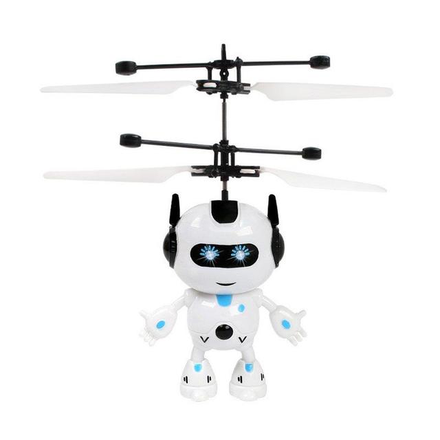 Elektryczny samolot RC indukcyjny na podczerwień z ładowaniem USB, mini Fly Robot z zawieszeniem, zabawka dla dzieci - Wianko - 1