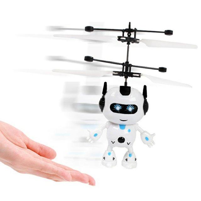 Elektryczny samolot RC indukcyjny na podczerwień z ładowaniem USB, mini Fly Robot z zawieszeniem, zabawka dla dzieci - Wianko - 2