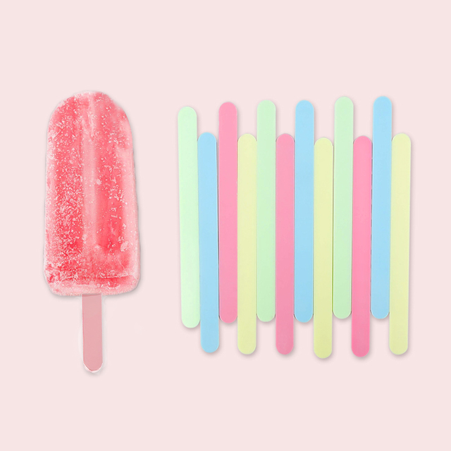 10 sztuk akrylowe lustro Popsicle kij do lodów urodziny lato Party DIY Handmade baby shower prezent - Wianko - 5