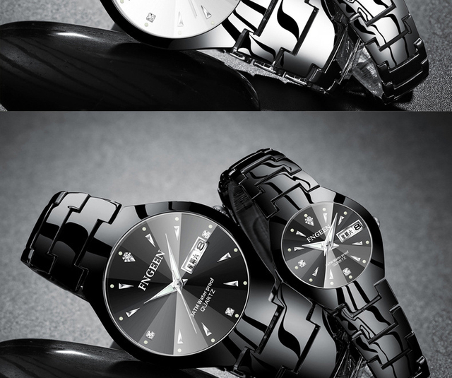 Zegarek marki FNGEEN 2021, luksusowy, stalowy, moda dla par, prezent, Relogio Feminino - Wianko - 11