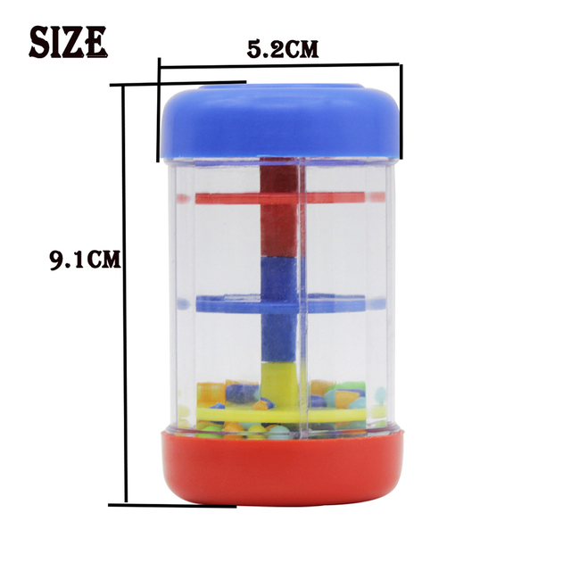 Instrument muzyczny dla dzieci - Shaker Rainmaker MBAT 9cm, kolorowy dźwięk, pojedyncza sekcja - Wianko - 11