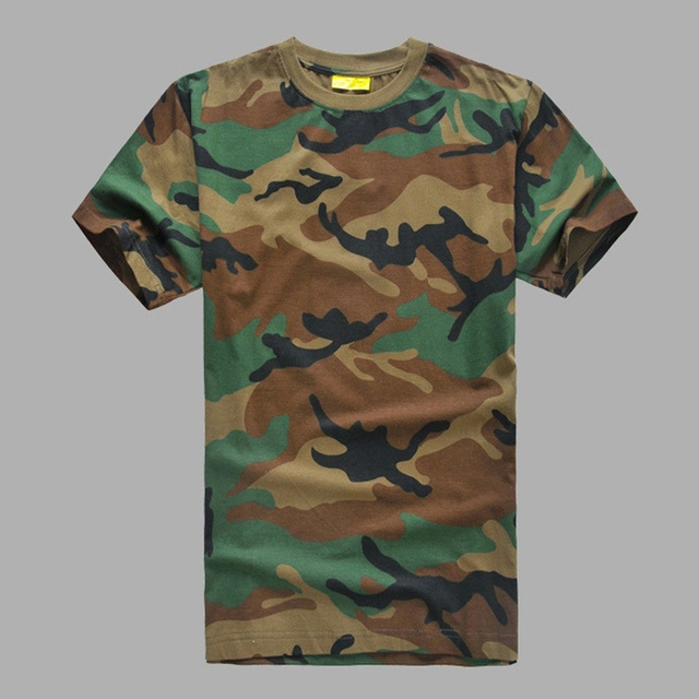 Kamuflażowa taktyczna koszula wojskowa O-Neck dla mężczyzn - bielizna myśliwska - Wianko - 5