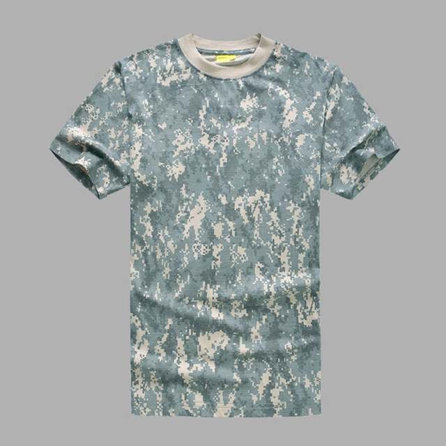 Kamuflażowa taktyczna koszula wojskowa O-Neck dla mężczyzn - bielizna myśliwska - Wianko - 7
