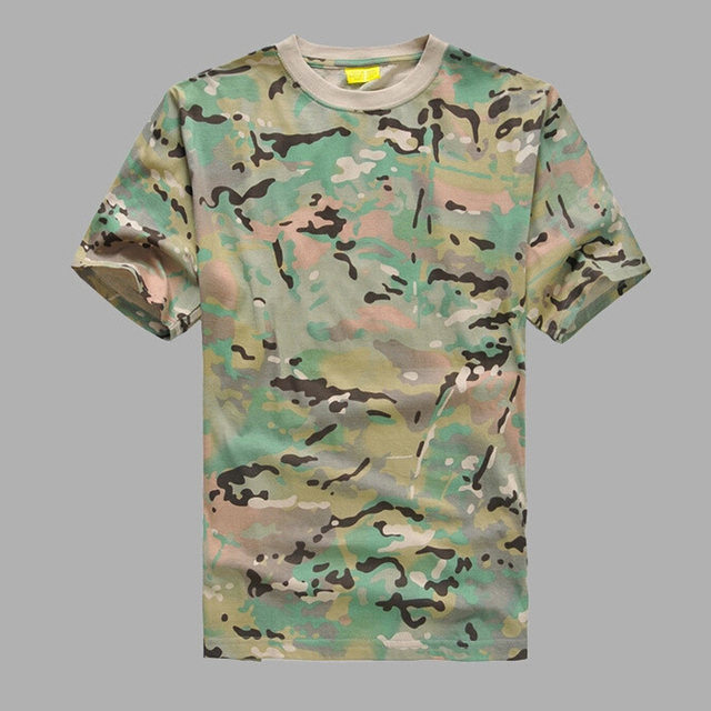 Kamuflażowa taktyczna koszula wojskowa O-Neck dla mężczyzn - bielizna myśliwska - Wianko - 6