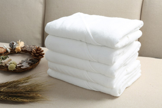 Ręcznik dla niemowląt Newborn Blanket White - biały frotte z bawełny - okrycie kąpielowe dla niemowląt - Wianko - 2