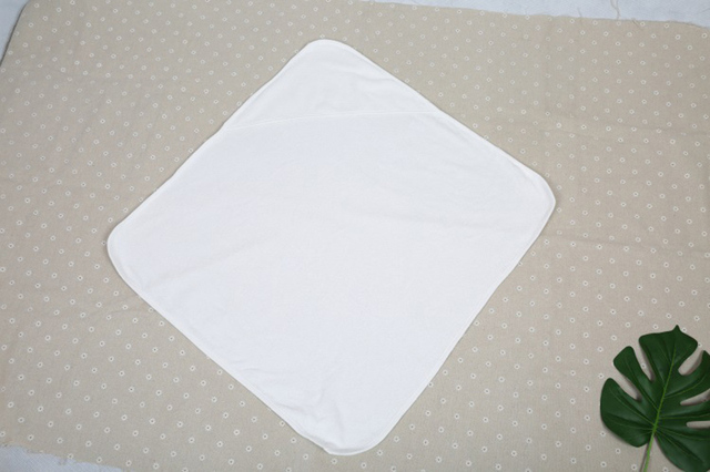 Ręcznik dla niemowląt Newborn Blanket White - biały frotte z bawełny - okrycie kąpielowe dla niemowląt - Wianko - 3