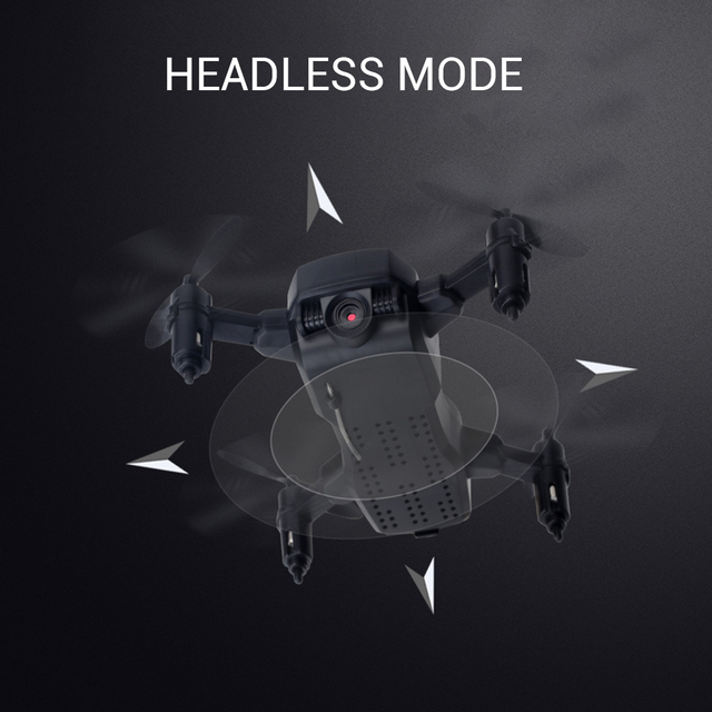 Składany Mini Drone z kamerą - czteroosiowy pilot zdalnego sterowania - Wianko - 3