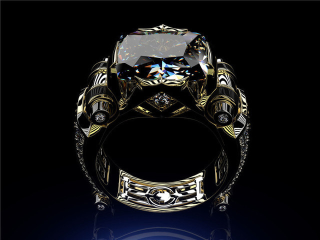 Srebrne pierścienie CC S925 z cyrkoniami - biżuteria oblubieńcza dla mężczyzn i kobiet - Wianko - 1