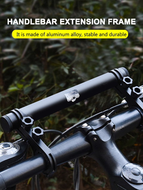Wydłużenie kierownicy rowerowej z USB do ładowania, lampa rowerowa, uchwyt na latarkę, zacisk przedłużający, podstawka pod rower, akcesoria do stojaków - Wianko - 21