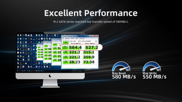 KingSpec M2 SSD 512GB 1TB 256GB 128GB - wewnętrzny dysk twardy SSD SATA do laptopa - Wianko - 3
