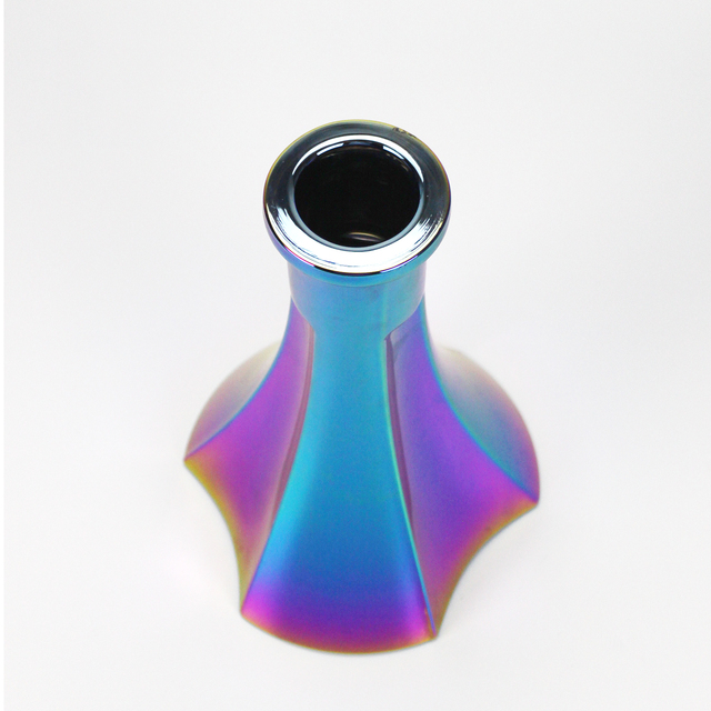 Piękna kolorowa podstawa do Alpha Hookah - uniwersalna szklana podstawa do fajki wodnej Cachimbas Shisha - Wianko - 4