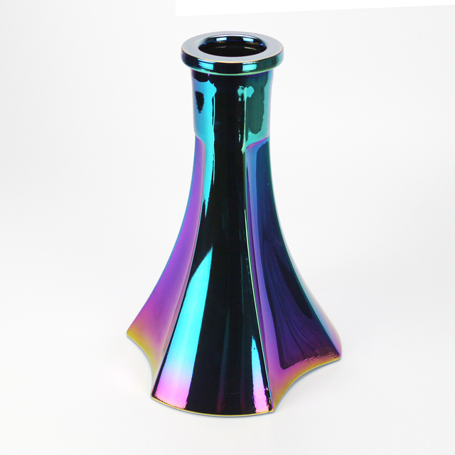 Piękna kolorowa podstawa do Alpha Hookah - uniwersalna szklana podstawa do fajki wodnej Cachimbas Shisha - Wianko - 1