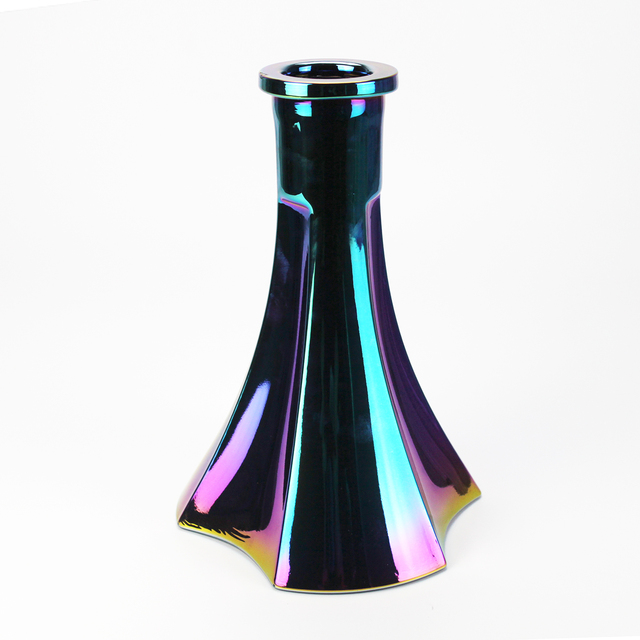 Piękna kolorowa podstawa do Alpha Hookah - uniwersalna szklana podstawa do fajki wodnej Cachimbas Shisha - Wianko - 3