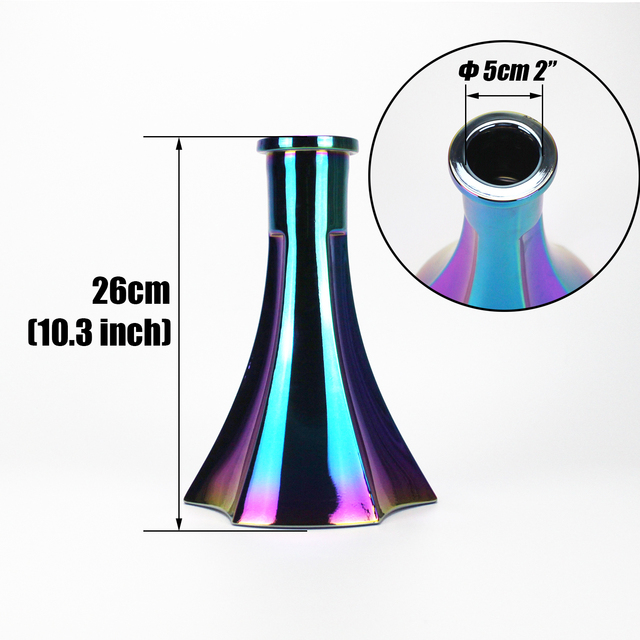 Piękna kolorowa podstawa do Alpha Hookah - uniwersalna szklana podstawa do fajki wodnej Cachimbas Shisha - Wianko - 2