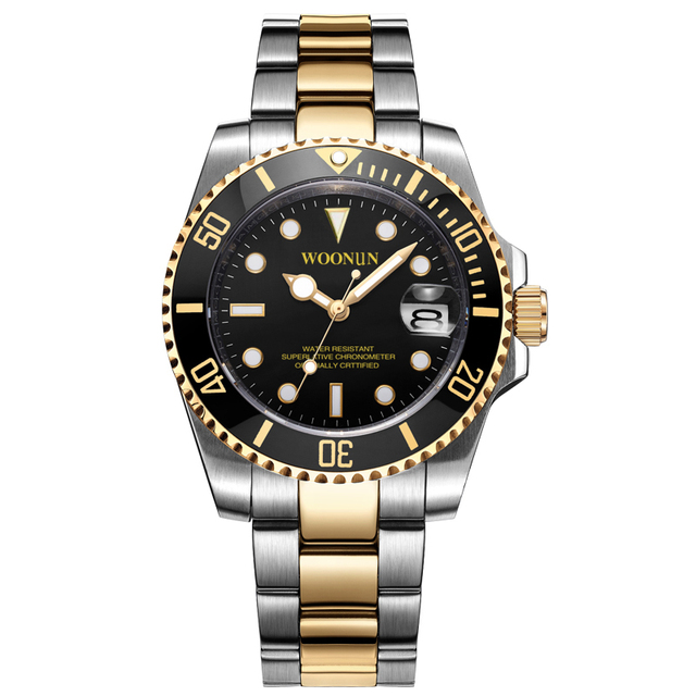 Męskie zegarki mechaniczne z luksusowym niebieskim pokrętłem i stalowym paskiem - Wianko - 5