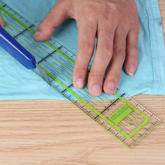 Linijka do szycia DIY pikowanie patchworkowa z liniami siatki akrylowej 5*30cm - Wianko - 5
