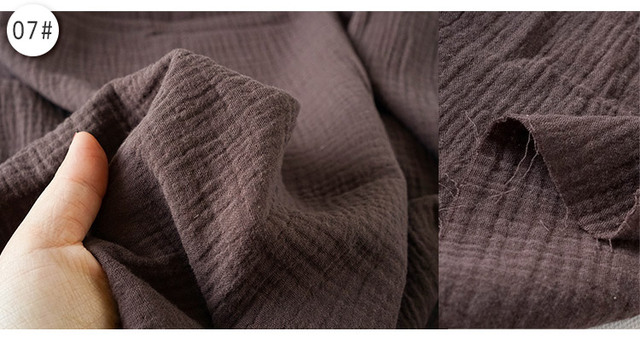 Tkanina bawełniana o wysokiej jakości, cienka i miękka, o podwójnej krepe teksturze, 130cm x 50cm, 160g/m² - Wianko - 21