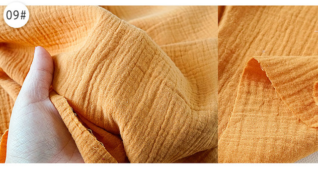 Tkanina bawełniana o wysokiej jakości, cienka i miękka, o podwójnej krepe teksturze, 130cm x 50cm, 160g/m² - Wianko - 23