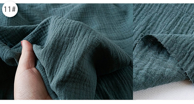 Tkanina bawełniana o wysokiej jakości, cienka i miękka, o podwójnej krepe teksturze, 130cm x 50cm, 160g/m² - Wianko - 25