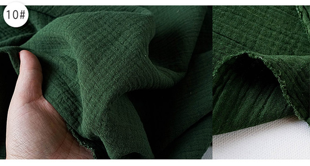 Tkanina bawełniana o wysokiej jakości, cienka i miękka, o podwójnej krepe teksturze, 130cm x 50cm, 160g/m² - Wianko - 24