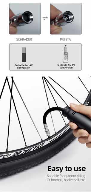 Przenośna pompa rowerowa wysokociśnieniowa 110Psi Mini z zaworem Schrader i Presta - Wianko - 7