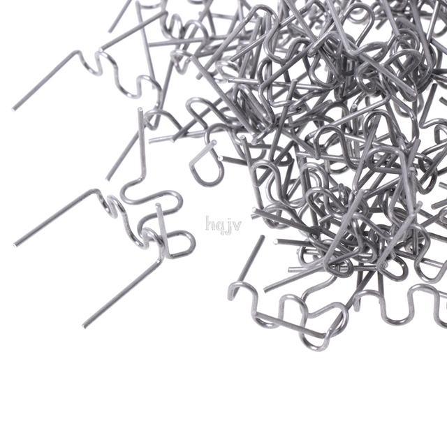 Zestaw 100 sztuk Precut 0.8mm płaskich gorących zszywek do zszywacza plastikowego - Au10 21 Spawacz - Wianko - 3