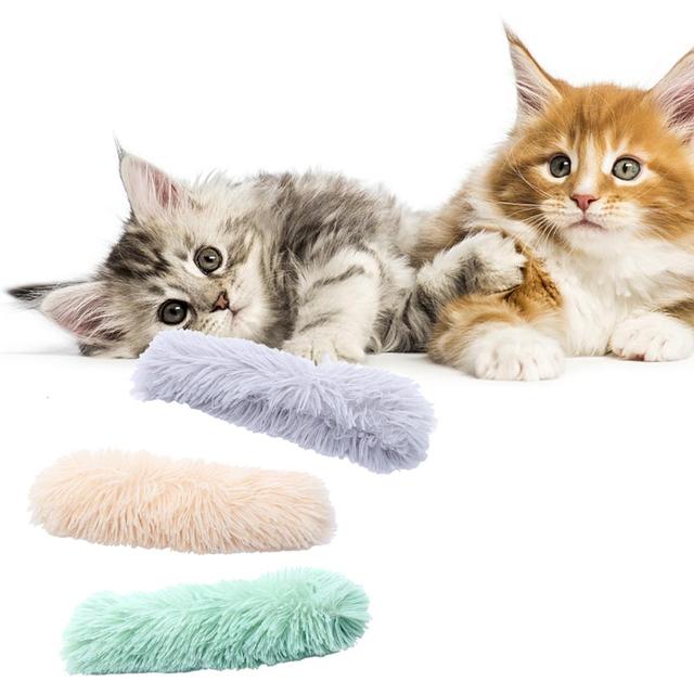 Pluszowa poduszka Kot z dźwiękowym papierem - interaktywna zabawka dla kociaków - Wianko - 6