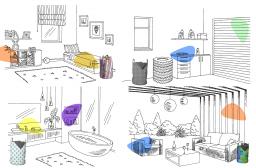 Worki na pranie Vintage Chevron Geometric Zig Zag Aqua - organizator do prania, przechowywania ubrań, bielizny, skarpetek i zabawek w domu - Wianko - 3