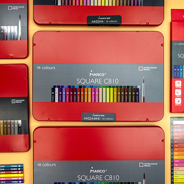 Profesjonalny zestaw metalowych kredek akwarelowych Macaron 12/24/48 kolorów w kwadratowym pudełku, idealny do rysowania i szkicowania w szkole i jako prezent artystyczny - Wianko - 11