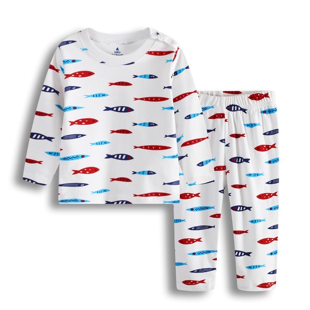 Zestaw piżam Hooyi Dot dla chłopców - noworodek, 100% bawełna, kombinezon, wygodna nocna bielizna z kreskówkowym motywem Bebe - Wianko - 27