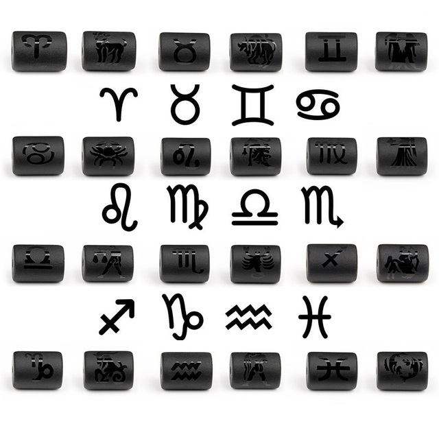 12 sztuk współczesnych znaków zodiaku do samodzielnego tworzenia biżuterii - zestaw konstelacji - Wianko - 19