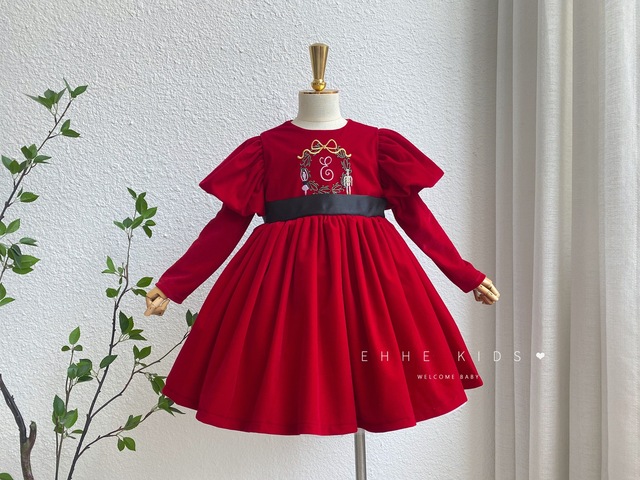Sukienka księżniczka dziecięca w stylu jesienno-tureckim dla dziewczynek, 0-12 lat, idealna na świąteczne okazje oraz Eid - Wianko - 13
