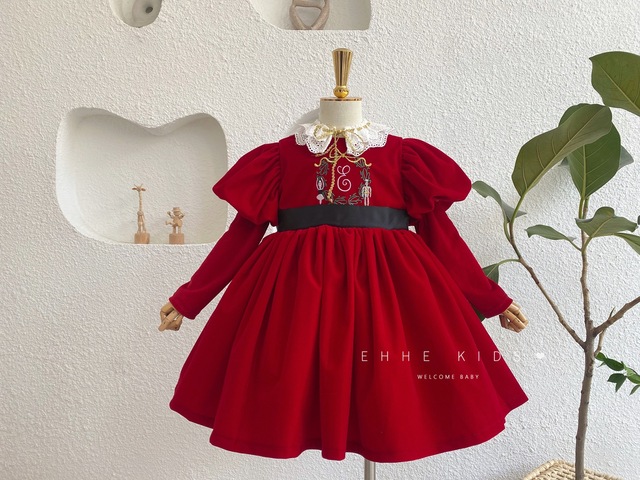 Sukienka księżniczka dziecięca w stylu jesienno-tureckim dla dziewczynek, 0-12 lat, idealna na świąteczne okazje oraz Eid - Wianko - 12