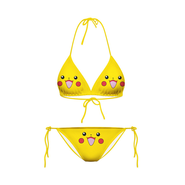 Kostium kąpielowy przebranie Sexy Pikachu Cosplay 2021 - Anime Porno Babydoll dla kobiet - Wianko - 1