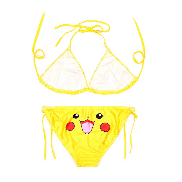 Kostium kąpielowy przebranie Sexy Pikachu Cosplay 2021 - Anime Porno Babydoll dla kobiet - Wianko - 3