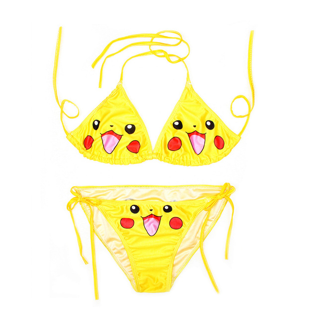 Kostium kąpielowy przebranie Sexy Pikachu Cosplay 2021 - Anime Porno Babydoll dla kobiet - Wianko - 2