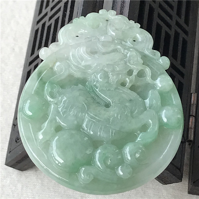 Wisiorek jednorożec Jade Peiyu z naturalnym jadeitowym ładunkiem Ruyi - Wianko - 1