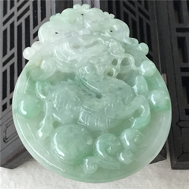 Wisiorek jednorożec Jade Peiyu z naturalnym jadeitowym ładunkiem Ruyi - Wianko - 6