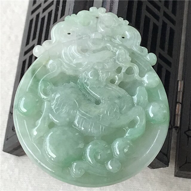 Wisiorek jednorożec Jade Peiyu z naturalnym jadeitowym ładunkiem Ruyi - Wianko - 5