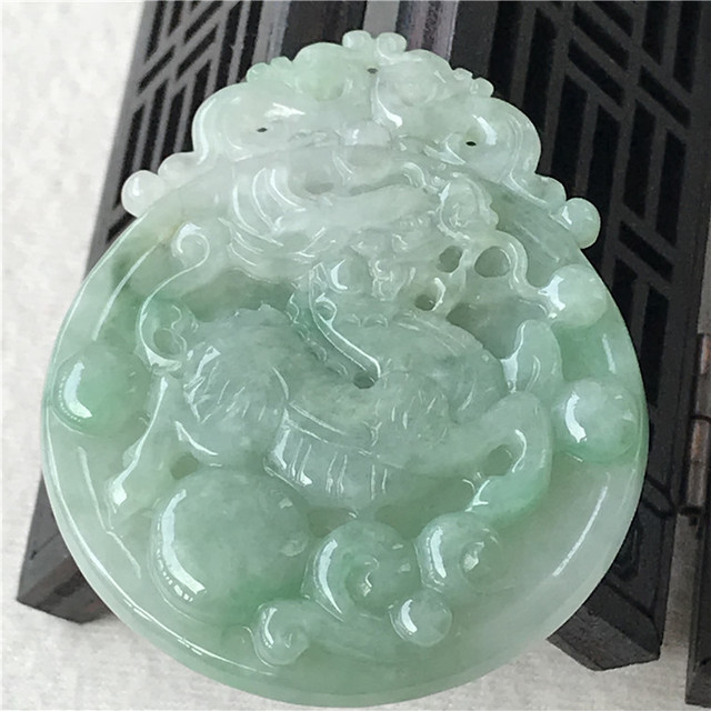 Wisiorek jednorożec Jade Peiyu z naturalnym jadeitowym ładunkiem Ruyi - Wianko - 4