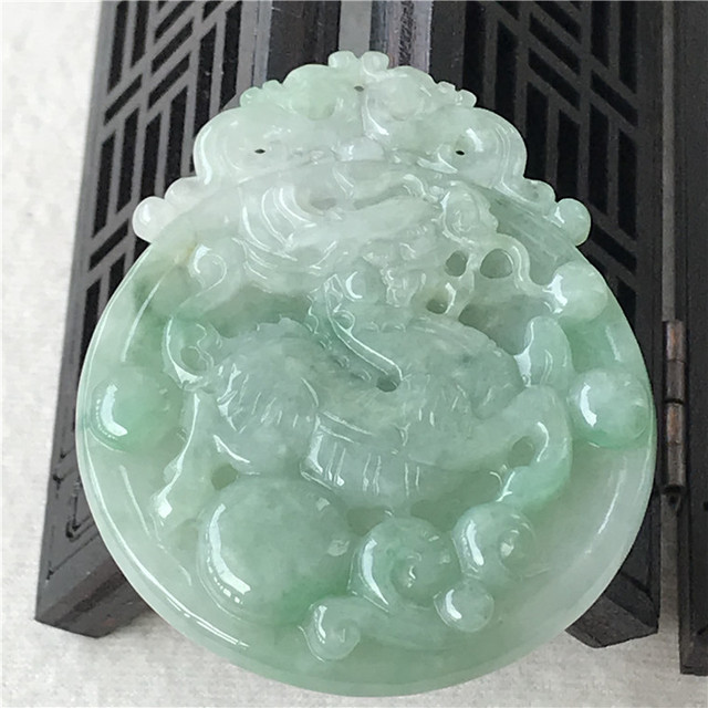 Wisiorek jednorożec Jade Peiyu z naturalnym jadeitowym ładunkiem Ruyi - Wianko - 9