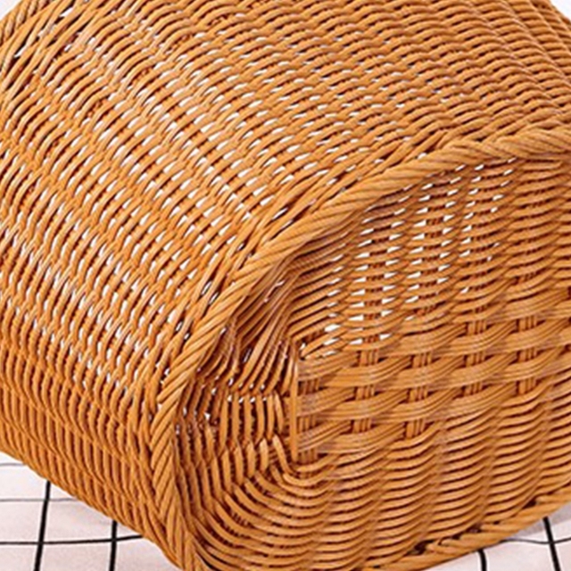 Kosz piknikowy z rattanu, idealny do przechowywania owoców i chleba - Handwoven - Wianko - 7