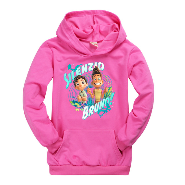 Bluza Disney Kids Girls jesienno-chłopięca z długim rękawem - Luca, kaptur, T-shirt, dla nastolatków, dzieci - Wianko - 14