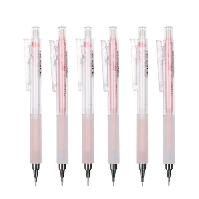 Ołówek mechaniczny Sakura Kawaii - 1 szt. różowe wiśniowe kwiaty, 0.5mm - Wianko - 8