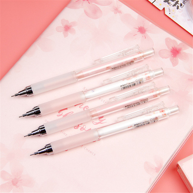 Ołówek mechaniczny Sakura Kawaii - 1 szt. różowe wiśniowe kwiaty, 0.5mm - Wianko - 5